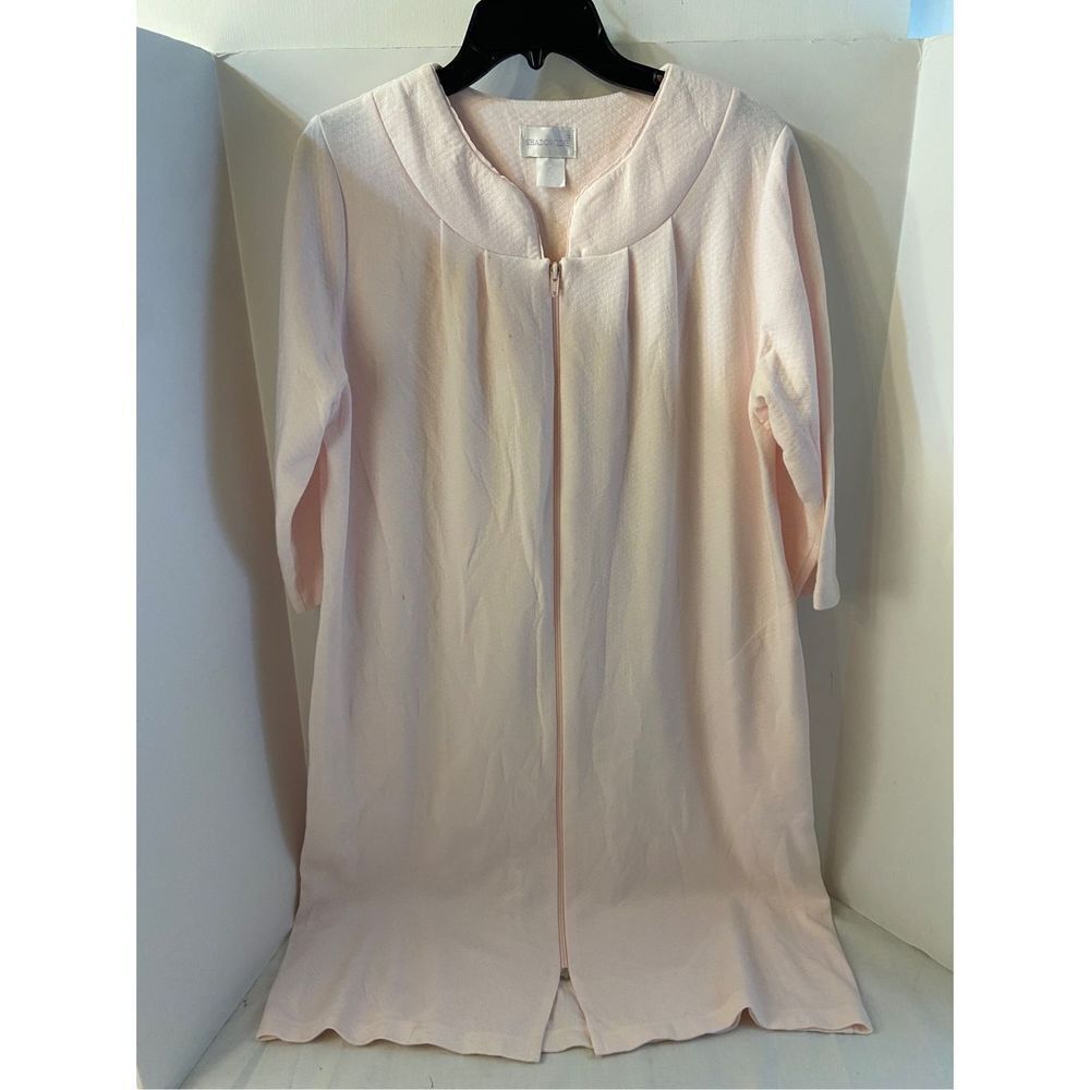 Shadowline‎ zipper gown robe small some dot stains